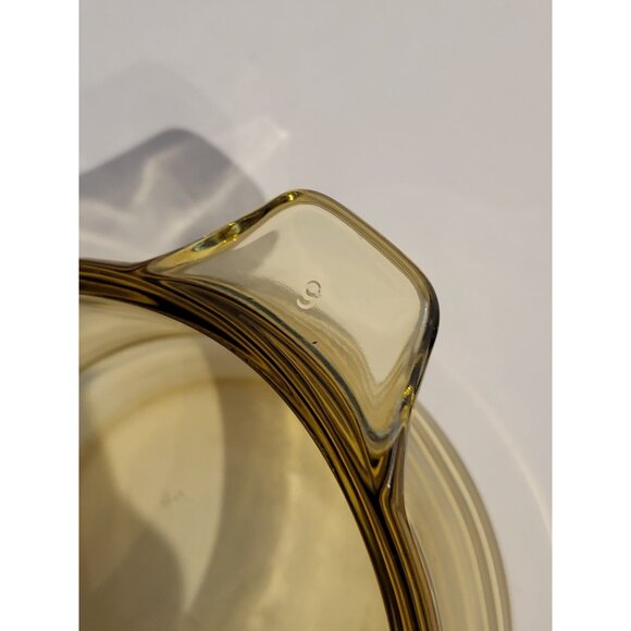 LOT OF 6 Vintage Amber Yellow Dynaware Pyr-O-Rey Small Casserole Dishes Bowls - Picture 8 of 11